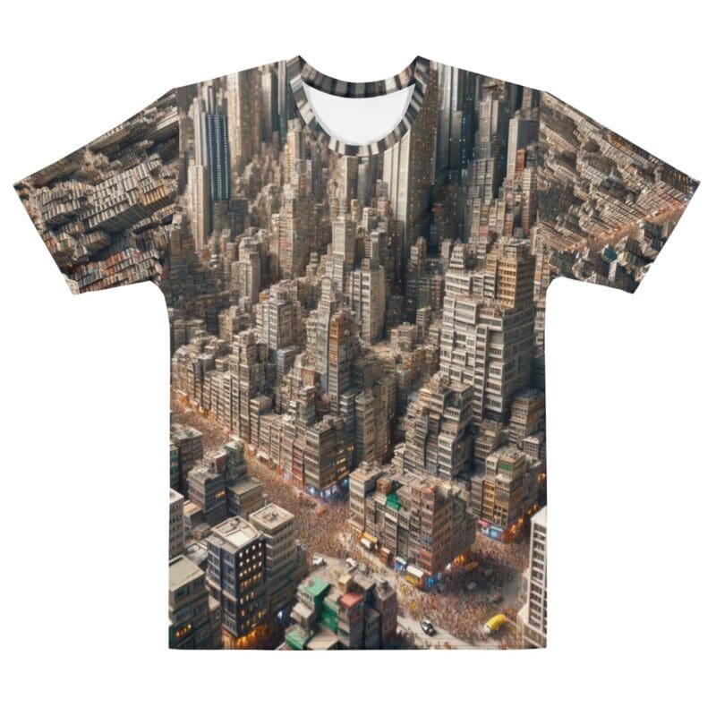 Miniature Big City Mens All-Over Print T-Shirt