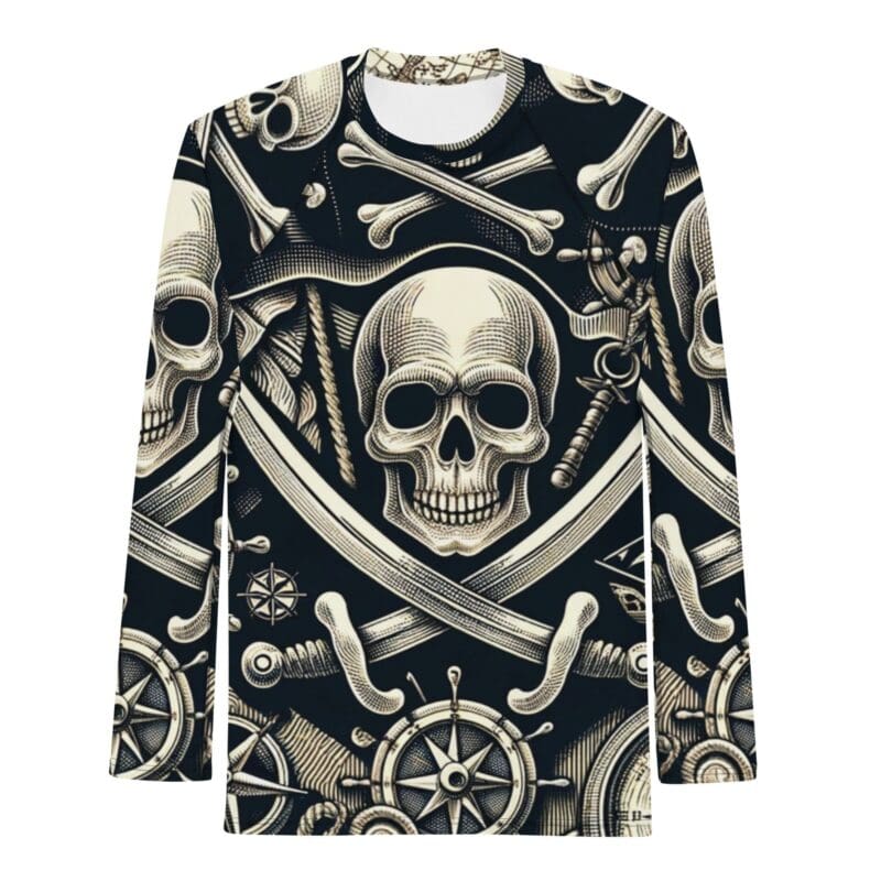 Pirate Men's Long Sleeve Rash Guard