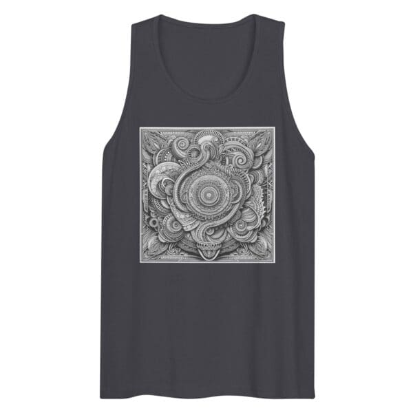 Line Design Mens Sleeveless Tank Top