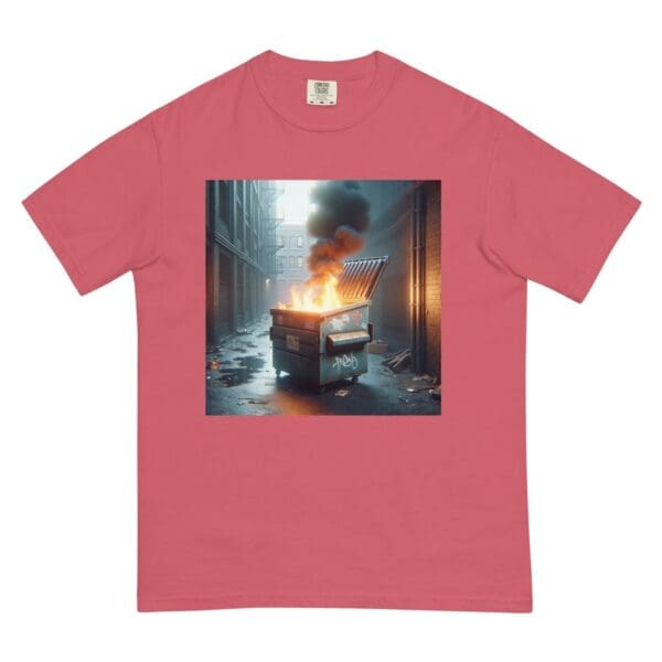 Dumpster Fire Unisex Crew Neck Short Sleeve T-Shirt