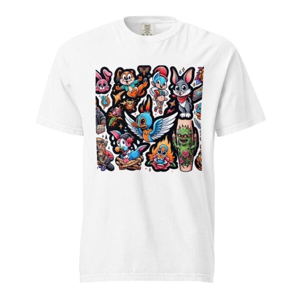 Tattoo Cartoons Unisex Crew Neck Short Sleeve T-Shirt