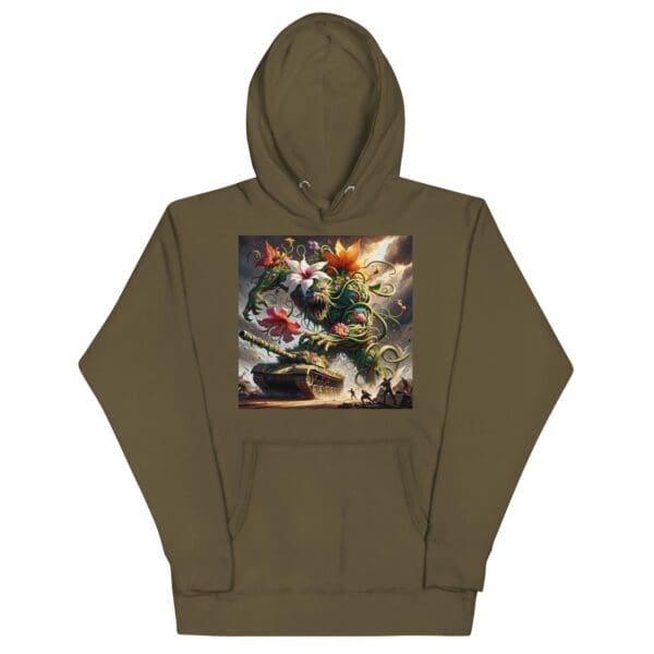 Nature Vs. The War Machine Long Sleeve Hoodie Sweatshirt