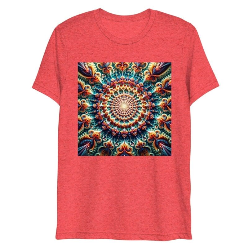 Fractal Unisex Crew Neck Short Sleeve T-Shirt