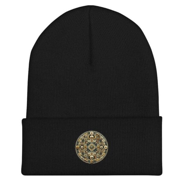 Geometric Design Unisex Cuffed Beanie