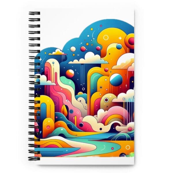 Trippy Psychedelic Spiral Notebook