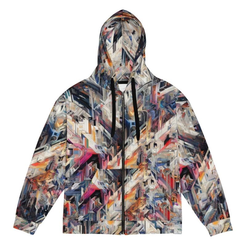 Artificial Intelligence Camo Mens Zip Hoodie