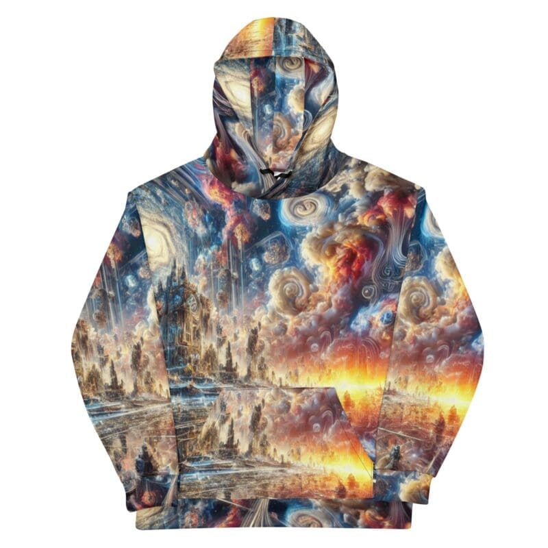 Cosmic Castle All-Over Print Unisex Hoodie